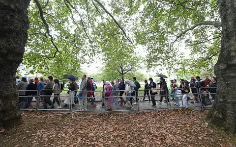 The first waiting to pay tribute to the queen lined up two days earlier