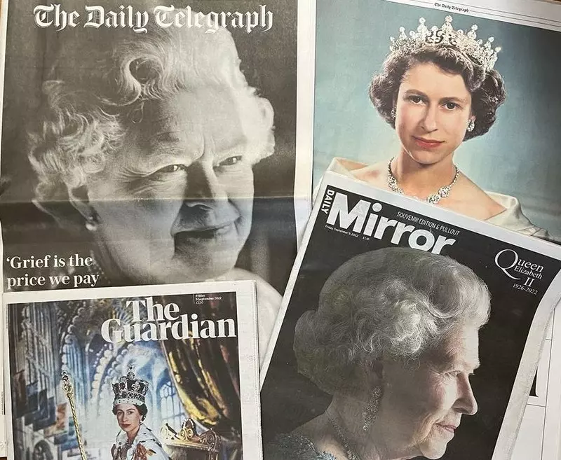 Gazety informujące o śmierci królowej oferowane na aukcjach internetowych