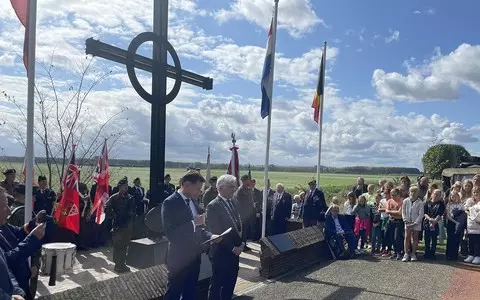 The Netherlands: The first monument to general Maczek in the Netherlands was unveiled