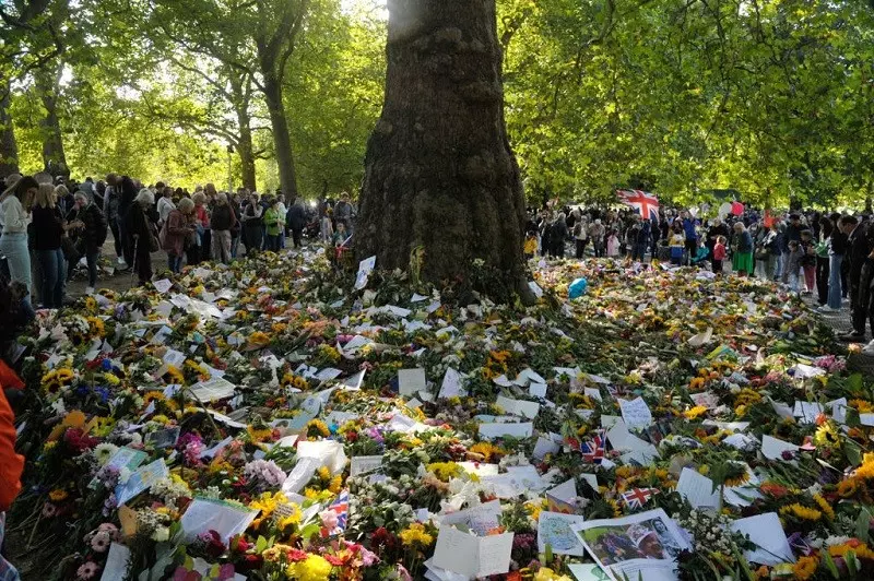 Londyn: Przepełniony Green Park zamyka bramy dla żałobników