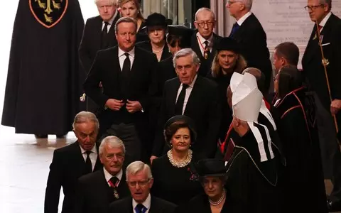 All six living former prime ministers among Queen’s funeral congregation