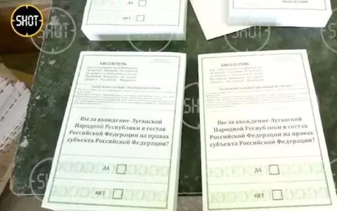 Russia: The media publish photos of newsletters on the so-called referenda in Ukraine