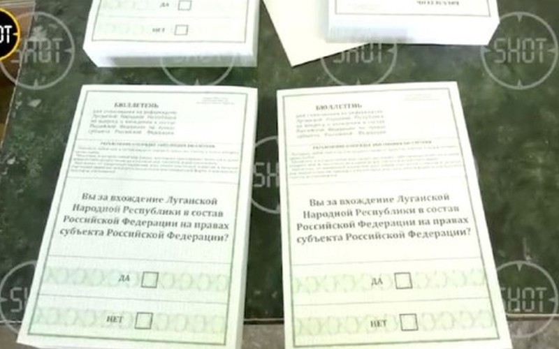 Russia: The media publish photos of newsletters on the so-called referenda in Ukraine