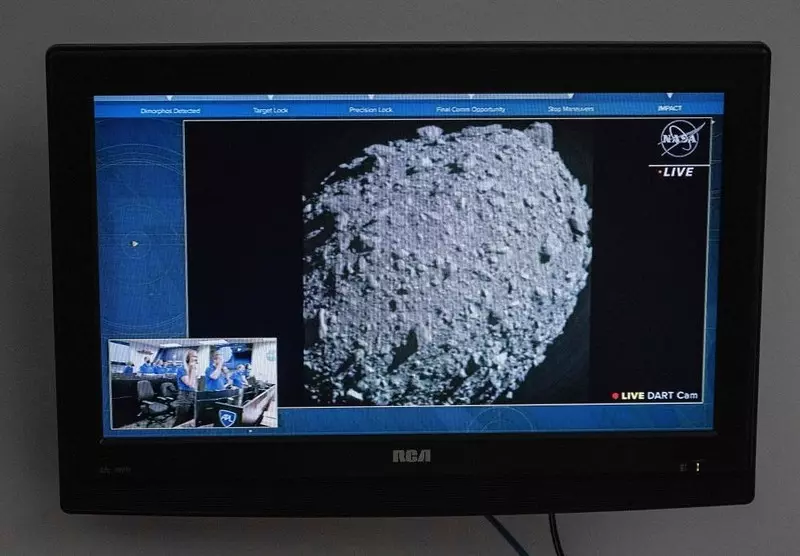 Dimorphos: Nasa flies spacecraft into asteroid in direct hit