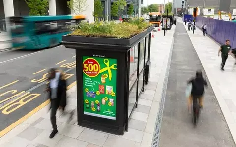 Buzz stops: bus shelter roofs turned into gardens for bees and butterflies