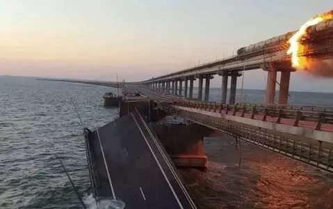 Media: The explosion on the bridge to Crimea is an operation of the Security Service of Ukraine