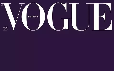 British "Vogue" honored the memory of the late queen with a blank purple cover