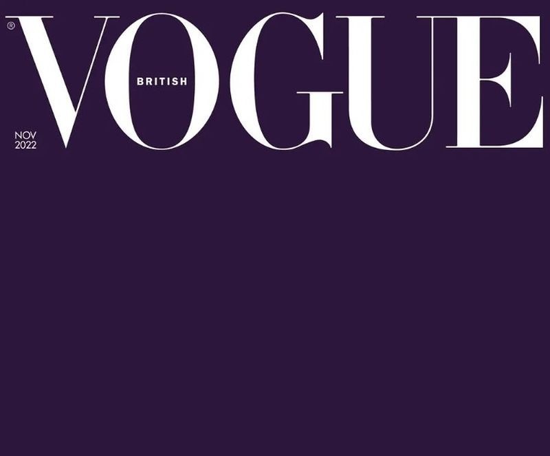 Brytyjski "Vogue" uczcił pamięć zmarłej królowej pustą purpurową okładką