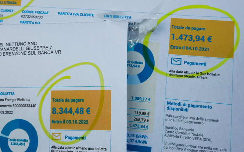 Italy: 4.7 million people have not paid at least one bill because they cannot afford it