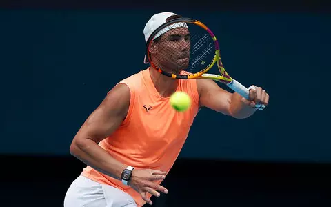 Tennis player Rafael Nadal returns to the courts