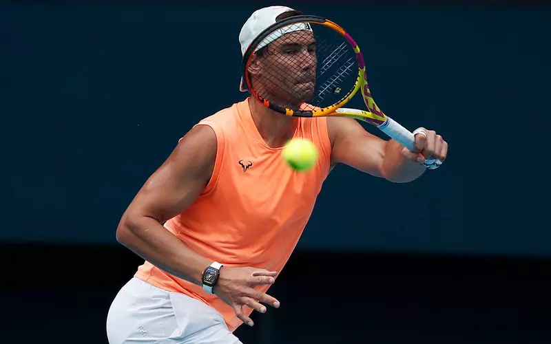 Tennis player Rafael Nadal returns to the courts