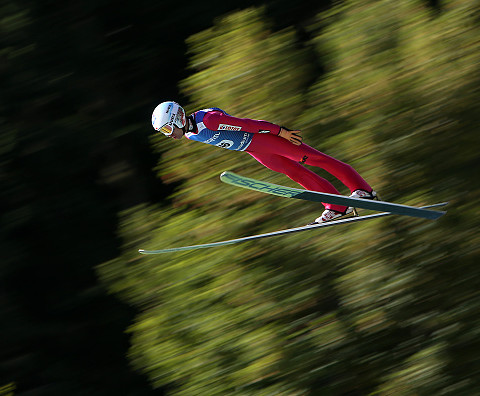 Firs team of Polish ski jumpers at the first World Cup competitions