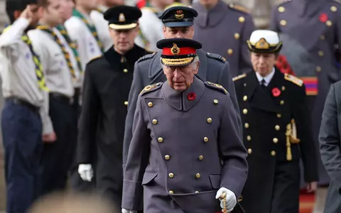 Charles III for the first time as king presided over the celebration of Remembrance Sunday