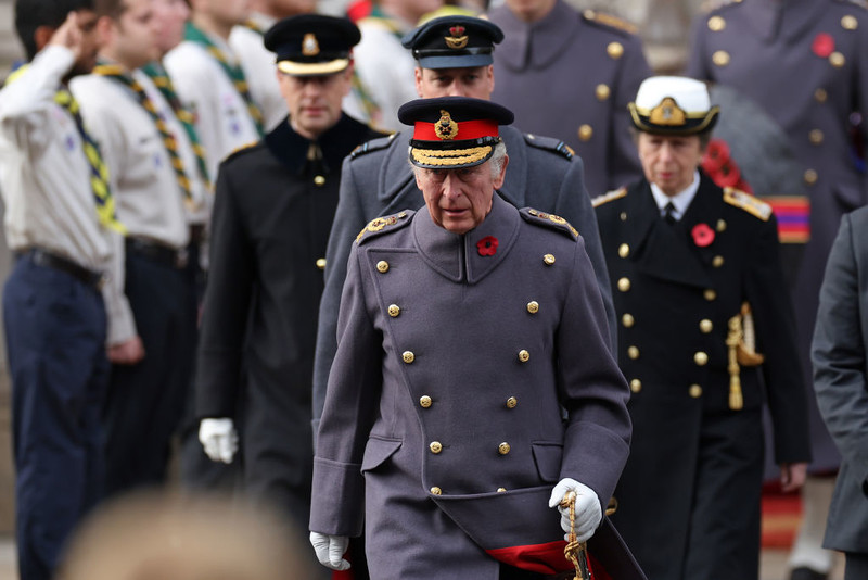 Charles III for the first time as king presided over the celebration of Remembrance Sunday