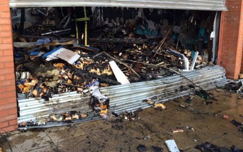 'Arson attack' destroys Polish shop in Coventry