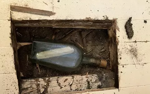 135-year-old message in a bottle found under floorboards