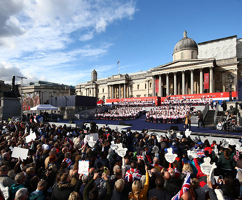 10 tysięcy Brytyjczyków podziękowało w Londynie olimpijczykom