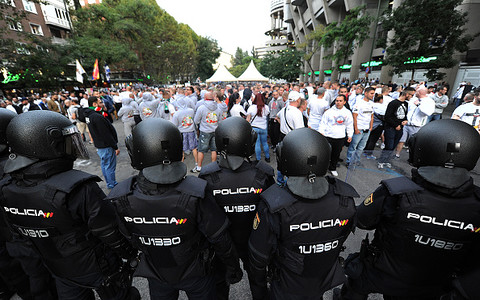 Kibice Legii starli się z policją w Madrycie