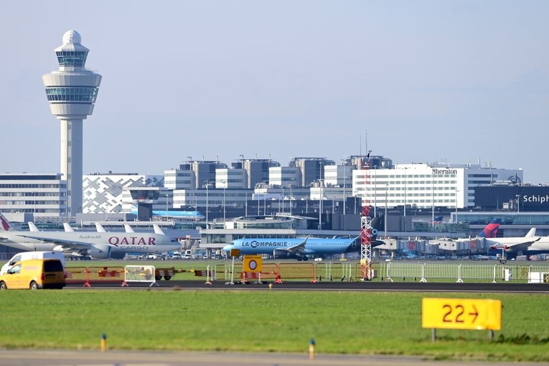 Amsterdam airport has asked airlines to reduce passenger numbers