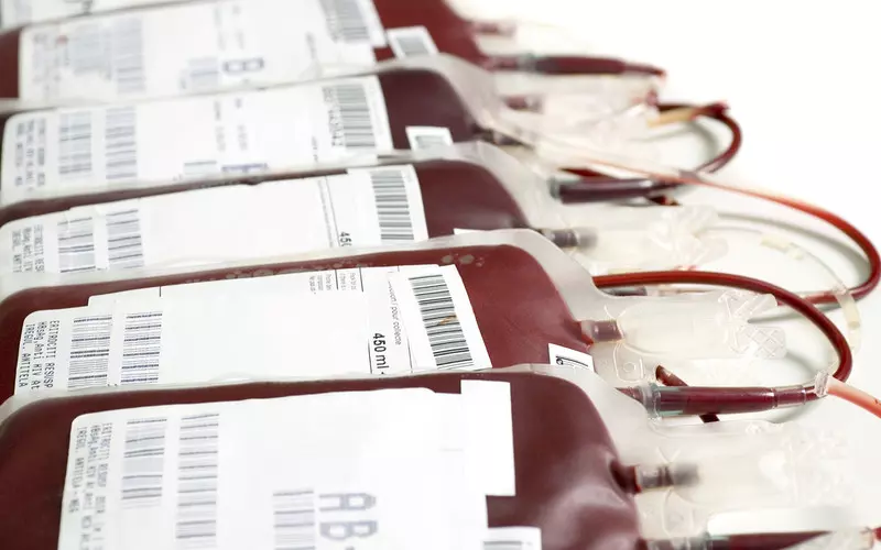 The child's parents refused a blood transfusion because the donor might have been vaccinated against