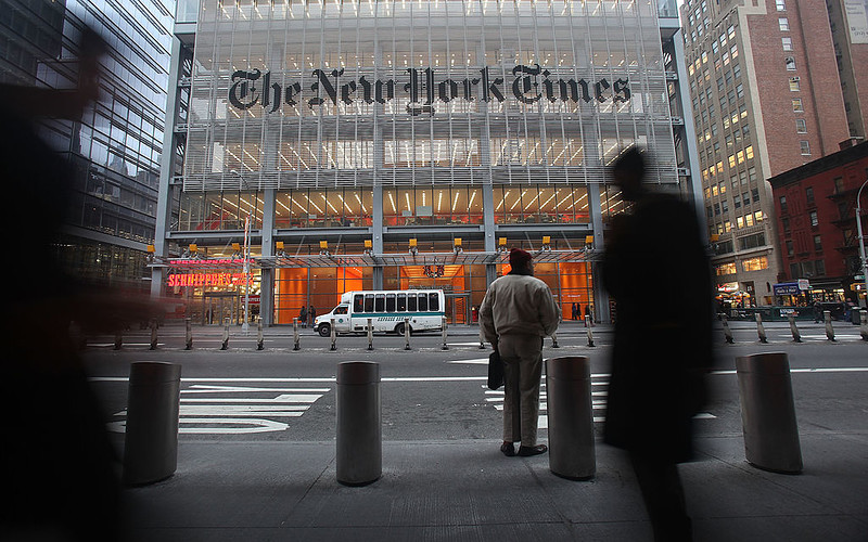 Hundreds of journalists and other New York Times employees went on strike