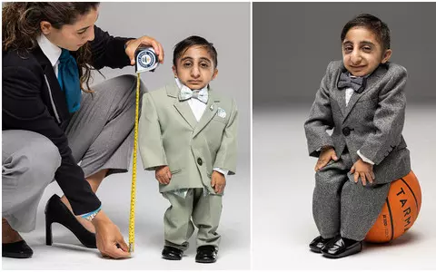 The world's shortest man measures 65.24 cm