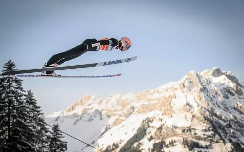 Dawid Kubacki won the ski jumping World Cup competition in Engelberg