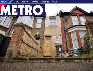 Najwęższy dom w Londynie "musi zniknąć"