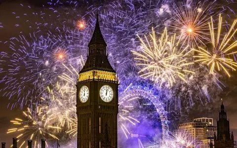 Crowds greeted the New Year in European capitals