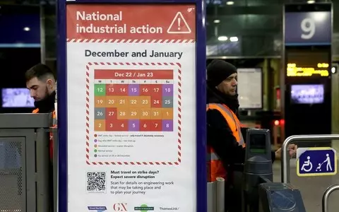 UK: Railway workers' strikes in the first week of the new year