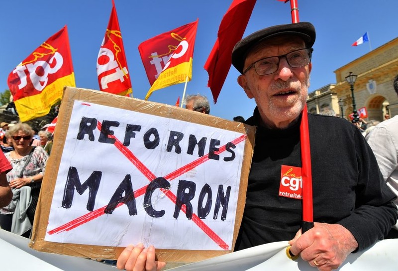 France spends more on pensions than its neighbors and the retirement age is among the lowest in the 