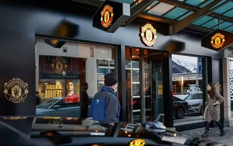 Manchester United has opened a store in Davos