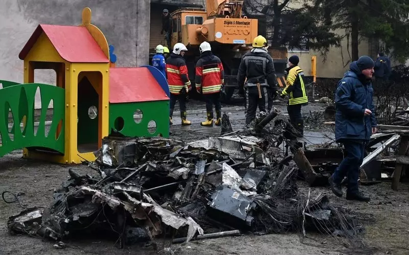 W katastrofie helikoptera w Browarach zginęło kierownictwo MSW Ukrainy