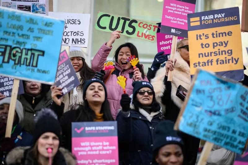 British nurses are on strike again. Government says no money for pay rises