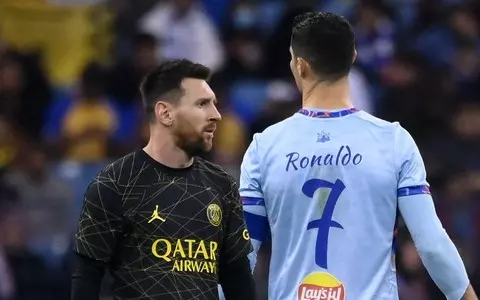 Ronaldo and Messi goals in friendly match in Riyadh