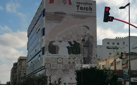 A mural dedicated to the ace of Polish intelligence from World War II has been unveiled in Morocco