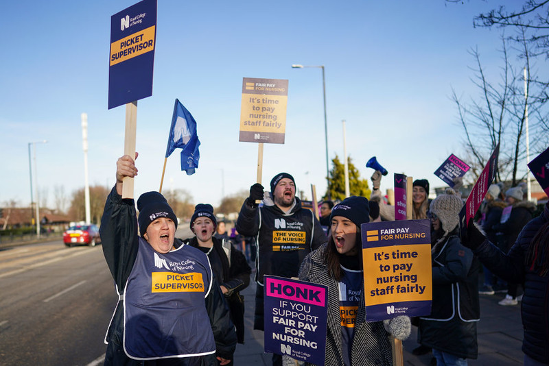 NHS faces worst day of disruption as nurses and ambulance staff in England strike