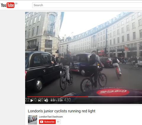 Londyńscy rowerzyści jeżdżą niebezpiecznie. Są na to dowody