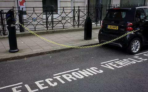 Electric car chargers and outdoor dining create obstacles for disabled people