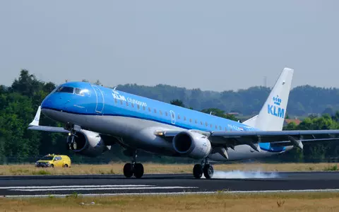 A KLM airline Boeing had to make an emergency landing at Amsterdam airport