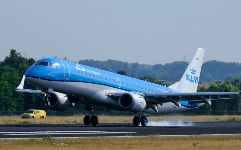 A KLM airline Boeing had to make an emergency landing at Amsterdam airport
