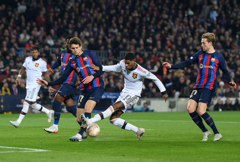 Europa League: Barcelona draw with Manchester United, Lewandowski without a goal