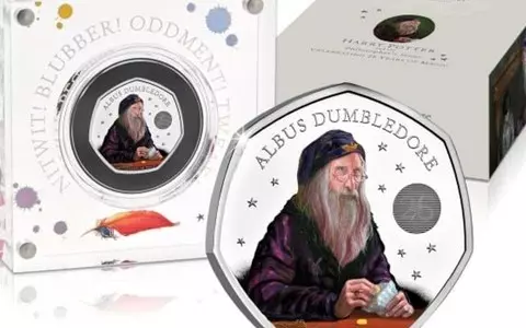 The British Mint released a coin with Albus Dumbledore and King Charles III