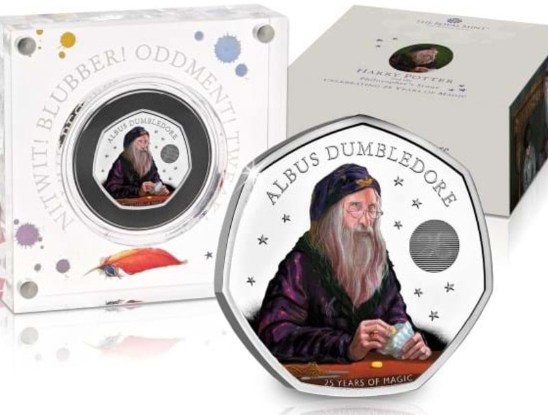 The British Mint released a coin with Albus Dumbledore and King Charles III