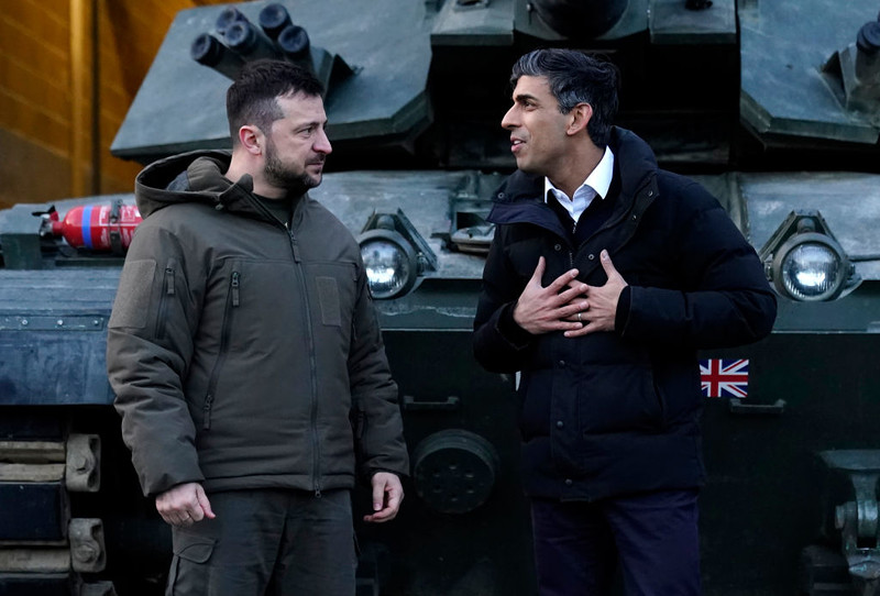 UK PM Rishi Sunak assures Ukraine's president of help now and in the future