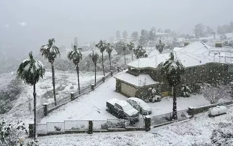 US: Snow alert in Los Angeles for the first time in 34 years