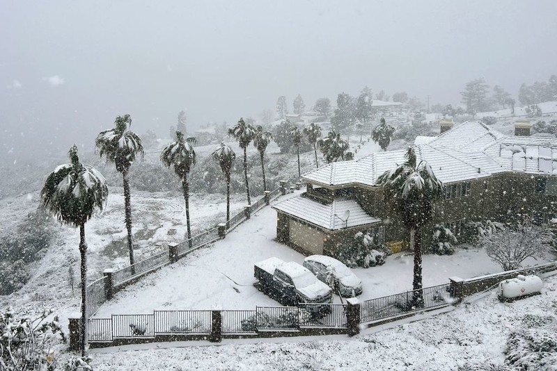 US: Snow alert in Los Angeles for the first time in 34 years