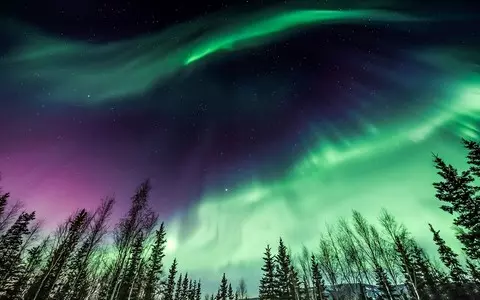 Aurora borealis visible in northern Poland