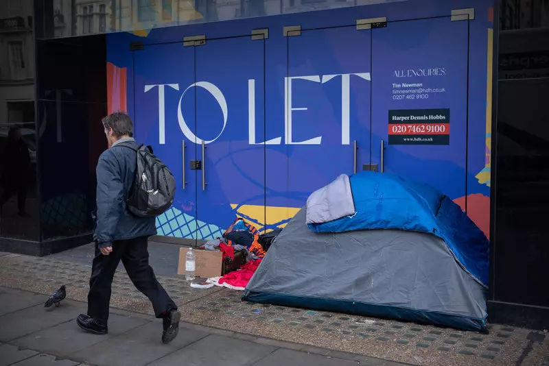Anglia: Liczba bezdomnych wzrosła o ponad jedną czwartą