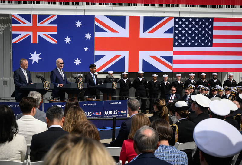 China is critical of cooperation between Australia, the US and the UK. "They are on a dangerous road